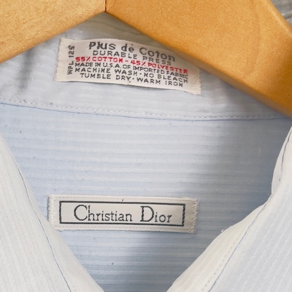 Vintage Christian Dior Chemise plus dé coton Made In USA - Picture 3 of 12